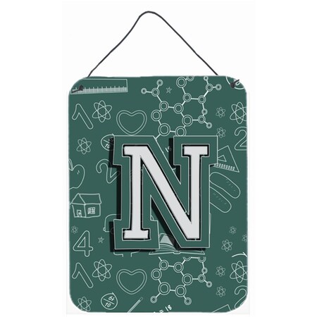 Carolines Treasures Letter N Back To School Initial Wall and Door Hanging Prints CJ2010-NDS1216